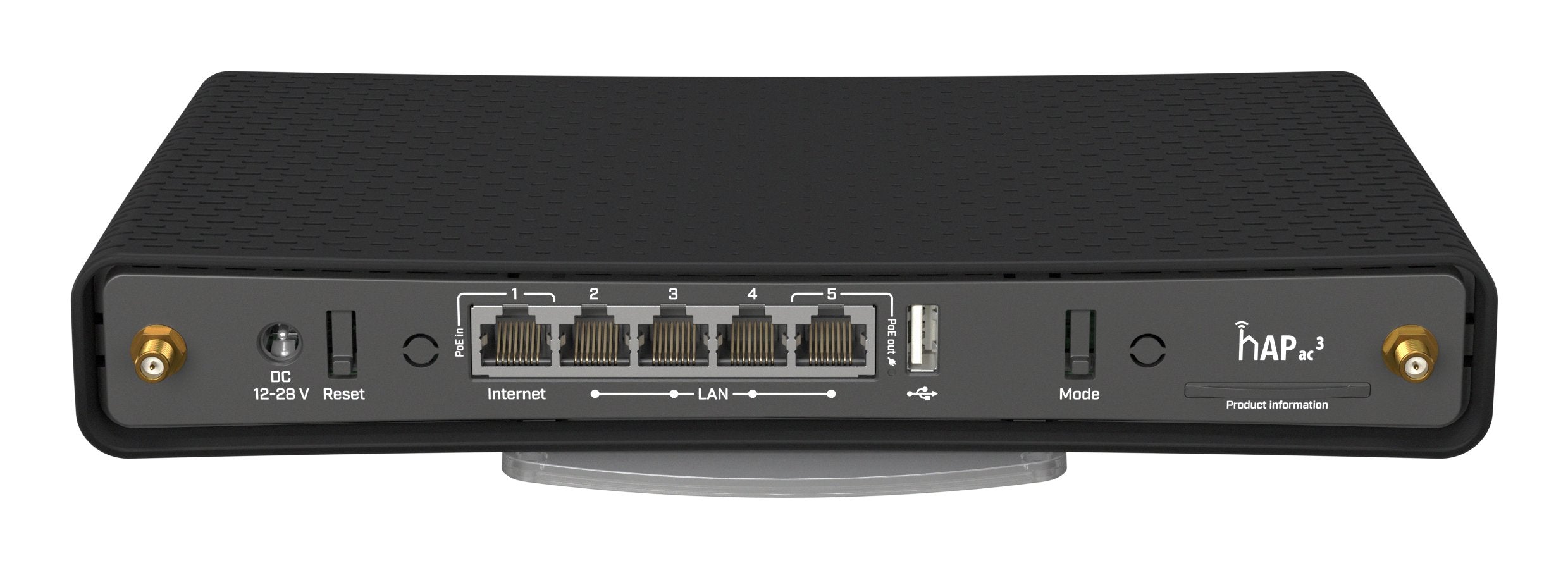 EAN 4752224006981 - Mikrotik hAP ac³ router inalámbrico Gigabit Ethernet Doble banda (2,4 GHz / 5 GHz) Negro imagen 5