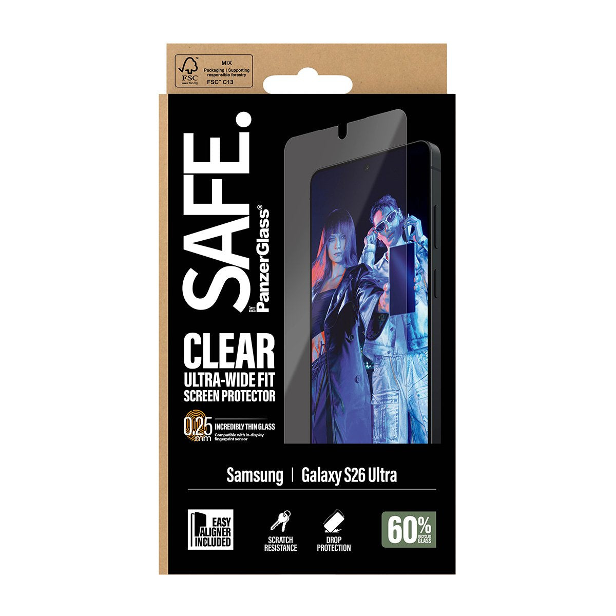EAN 5715685033964 - PanzerGlass SAFE. by ® Screen Protector Samsung Galaxy S26 Ultra | Ultra-Wide Fit w. EasyAligner Protecto imagen 3