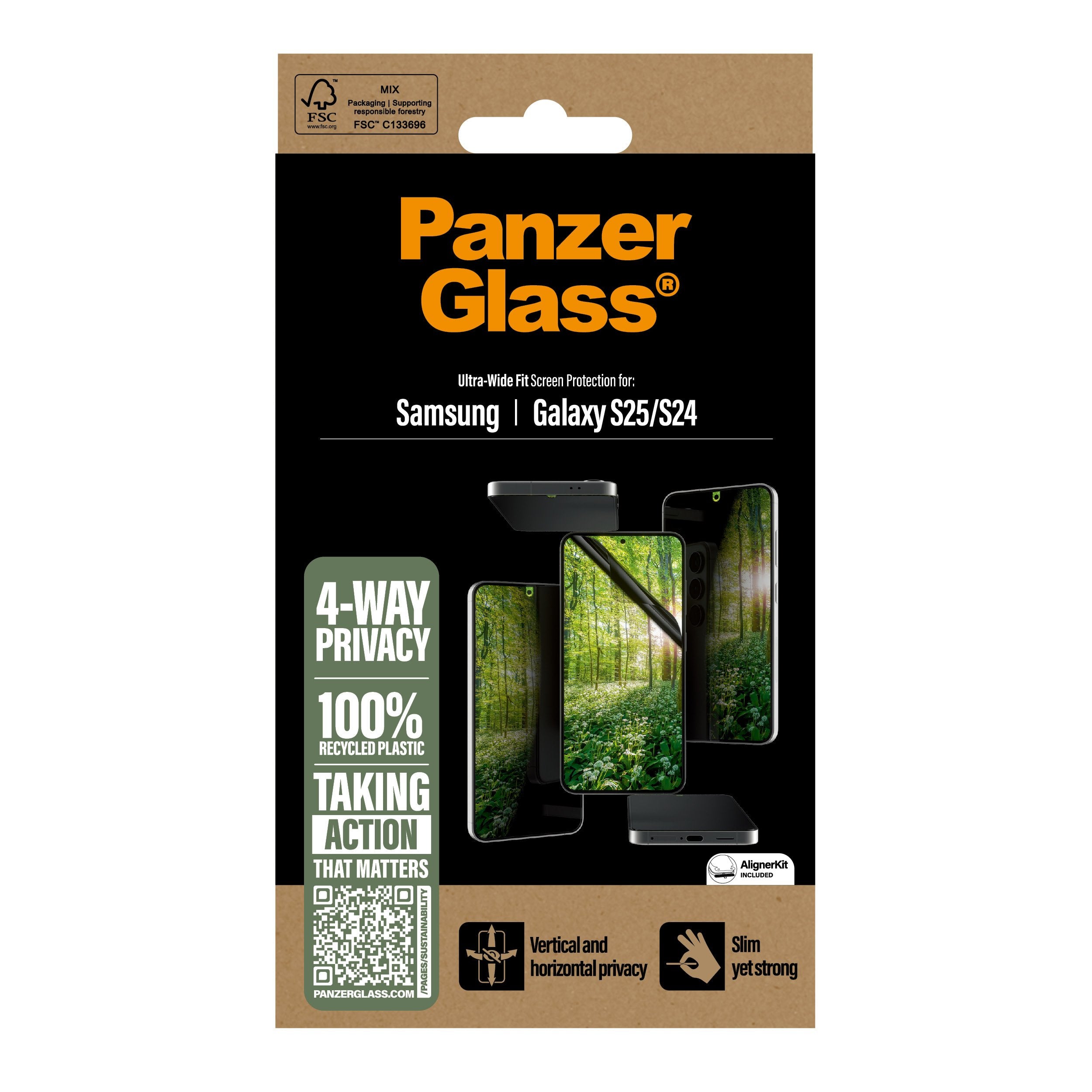 EAN 5715685017193 - PanzerGlass ® ECO MATRIX 4-way Privacy Screen Protector Samsung Galaxy S25 | S24 | Ultra-Wide Fit Protect imagen 3