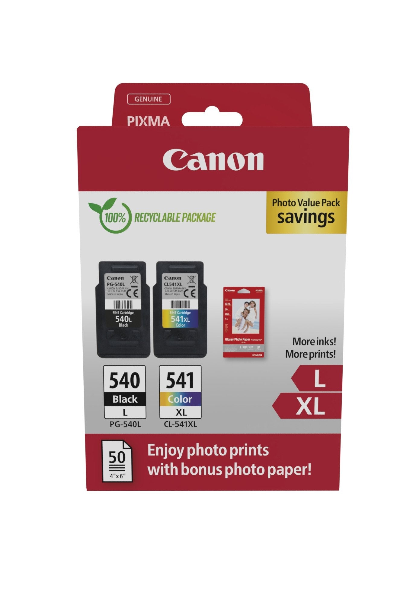 EAN 8714574679341 - Canon 5224B012 cartucho de tinta 2 pieza(s) Original Negro, Cian, Magenta, Amarillo imagen 1