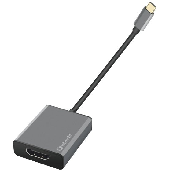 Adaptador Silver Ht Usb Tipo C A Hdmi 4k -  Macho - Hembra -  Silver