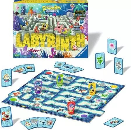 Ravensburger Bob Esponja Laberinto, Juego De Mesa 25090