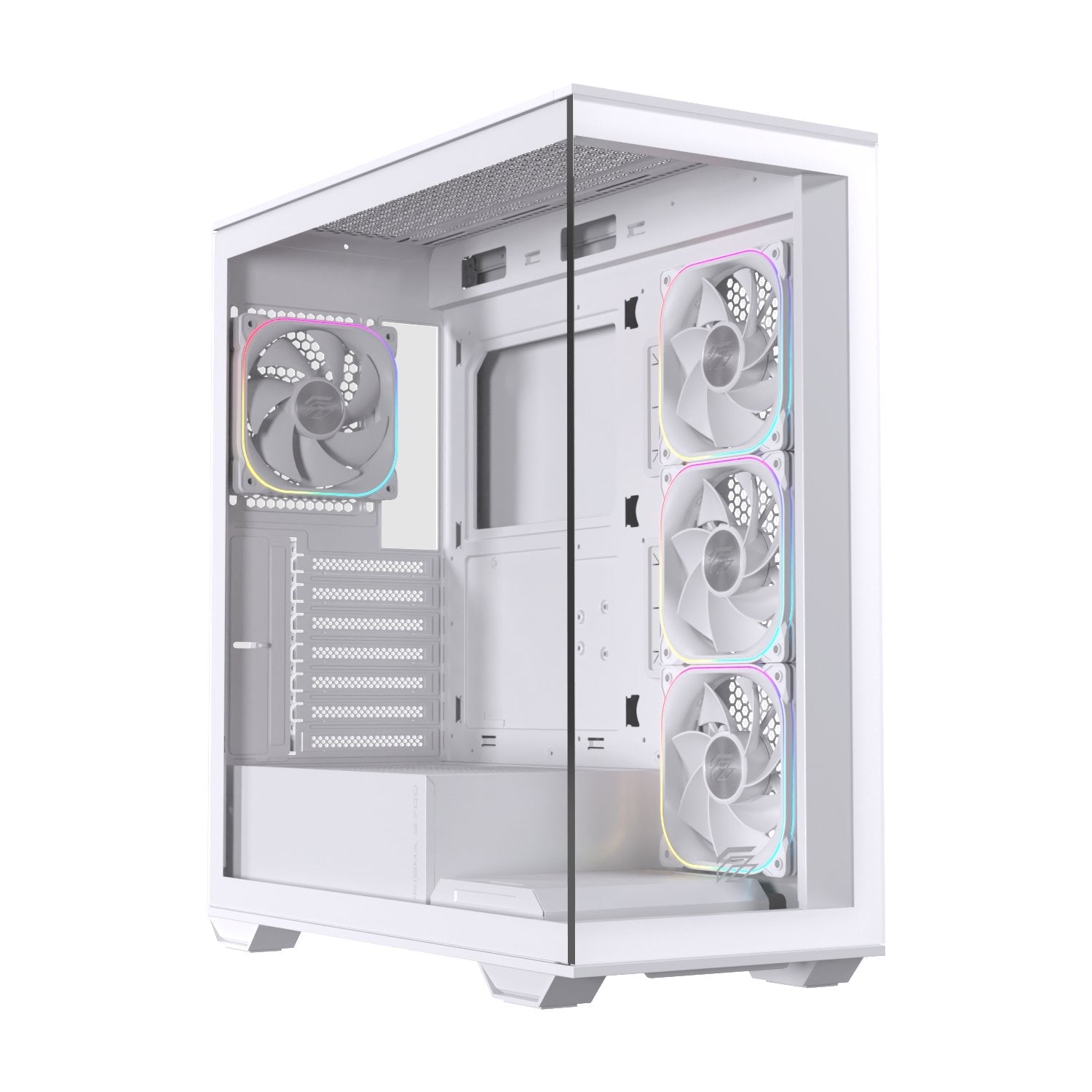 Caja Atx Semitorre Einarex S700 Rgb 4 Fans Blanca Excs-Pr-700r-W