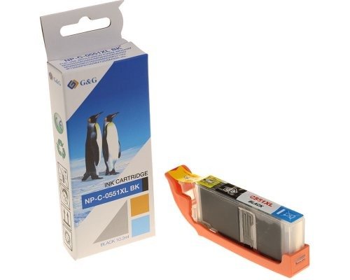 G&G Tinte Komp. Con Canon Cli-551xl Bki 6443b001 Fotobk