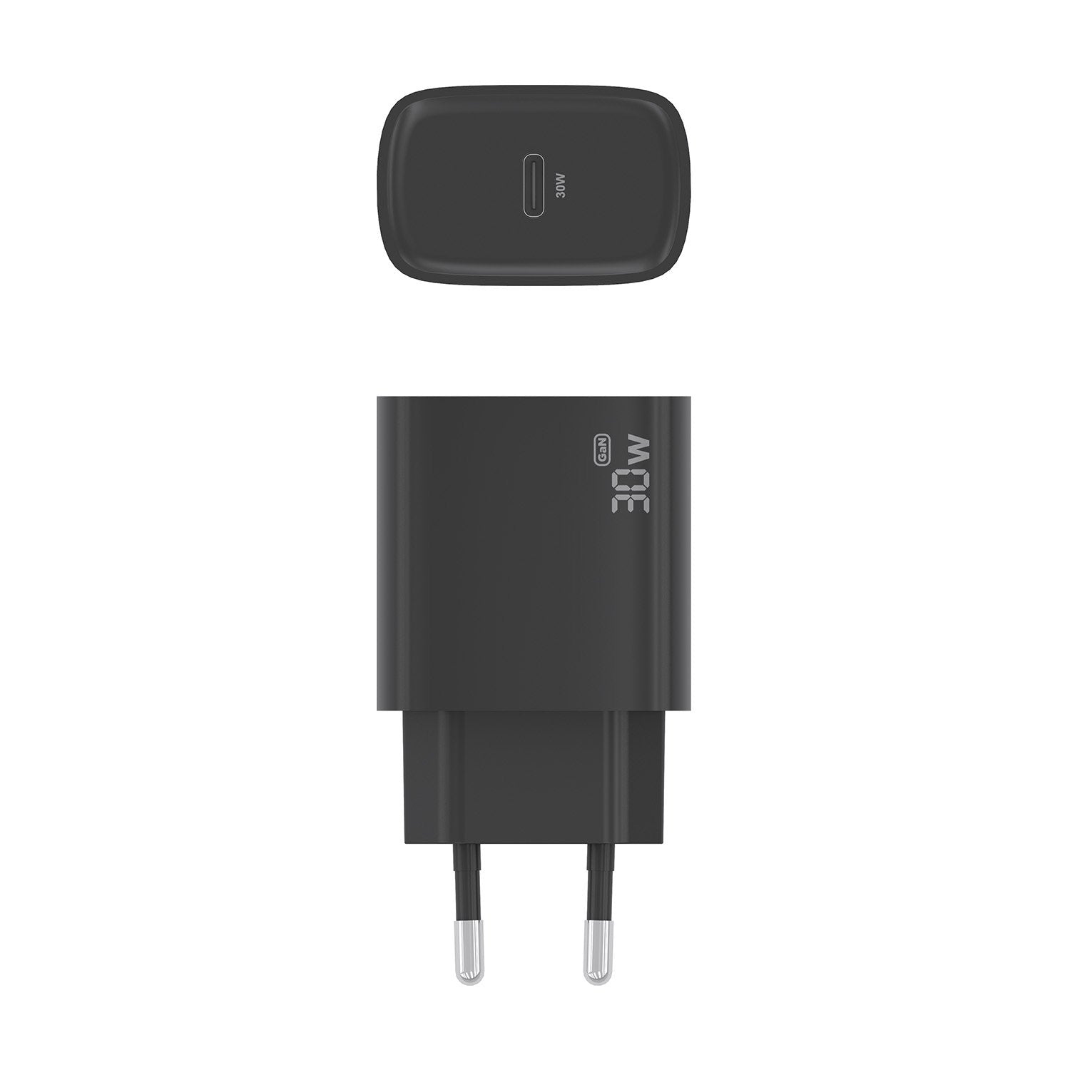 Aisens Cargador Gan 30w, 1xusb-C Pd3.0, Negro