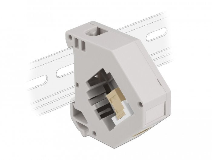 Delock Hutschienenadapter Mit Keystone Sc Simplex Buchse Zu Sc Simplex Buchse Beige