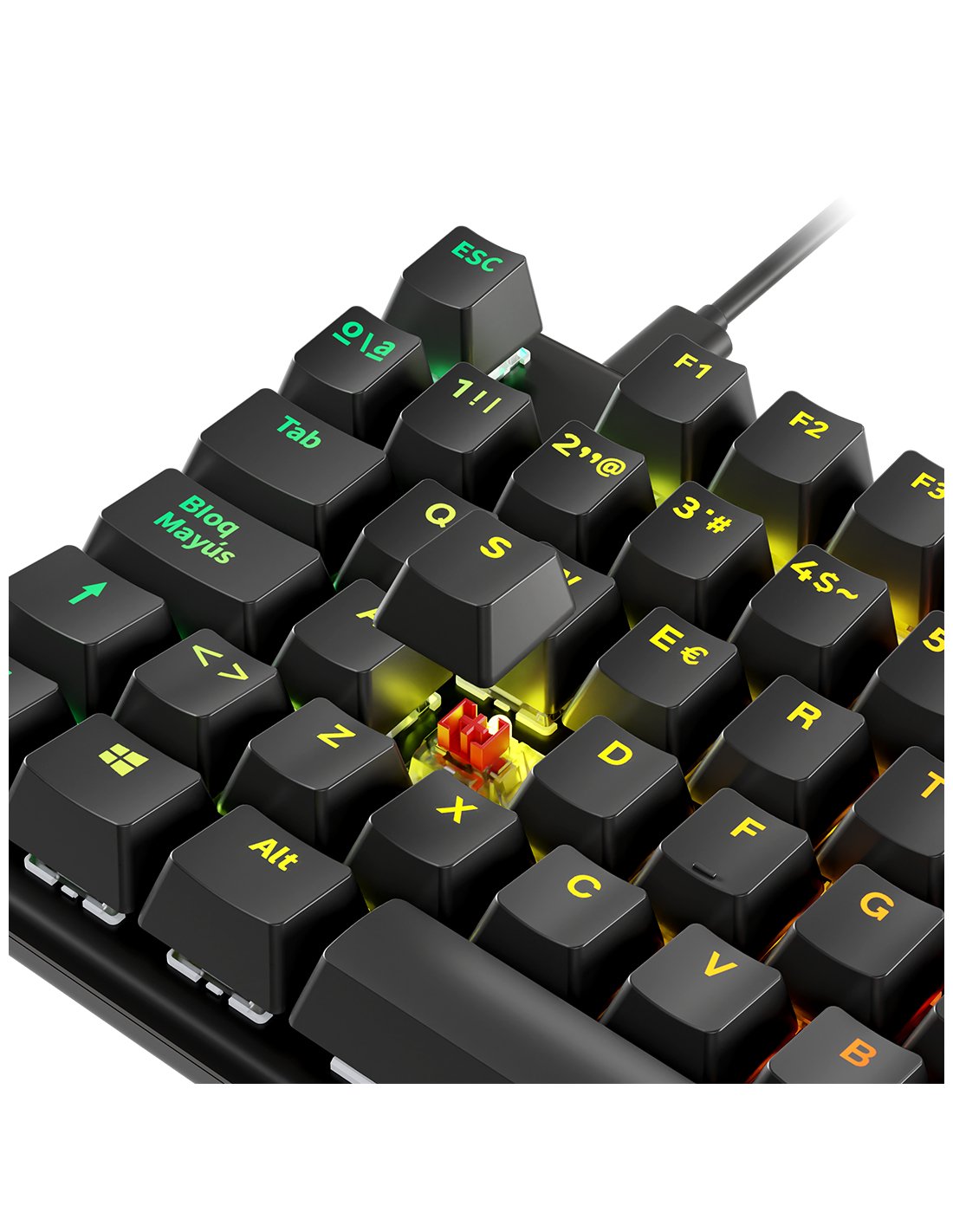 Newskill Gaming Ns-Kb-Serikev2-Tkl Teclado Usb Qwerty Español Negro