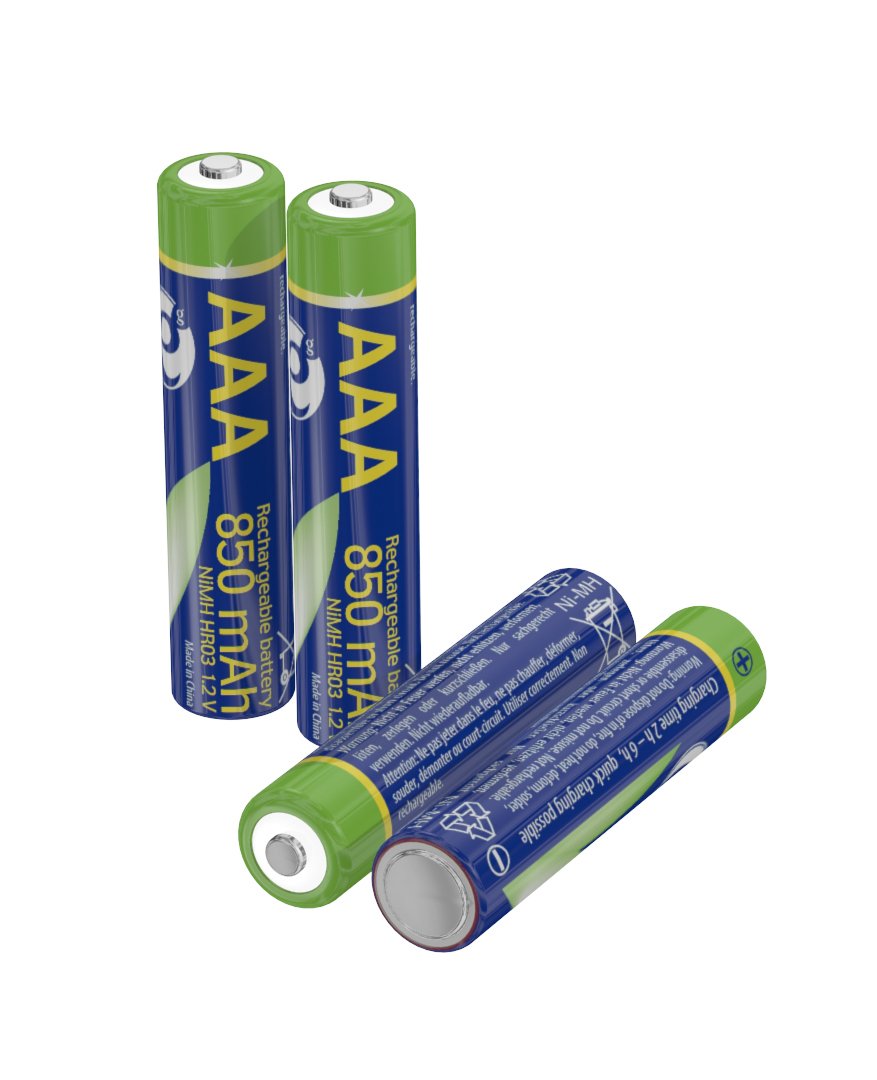 Pilas Instantáneas Aaa Recargables (Listas Para Usar), 850 Mah, Blister De 4 Unidades
