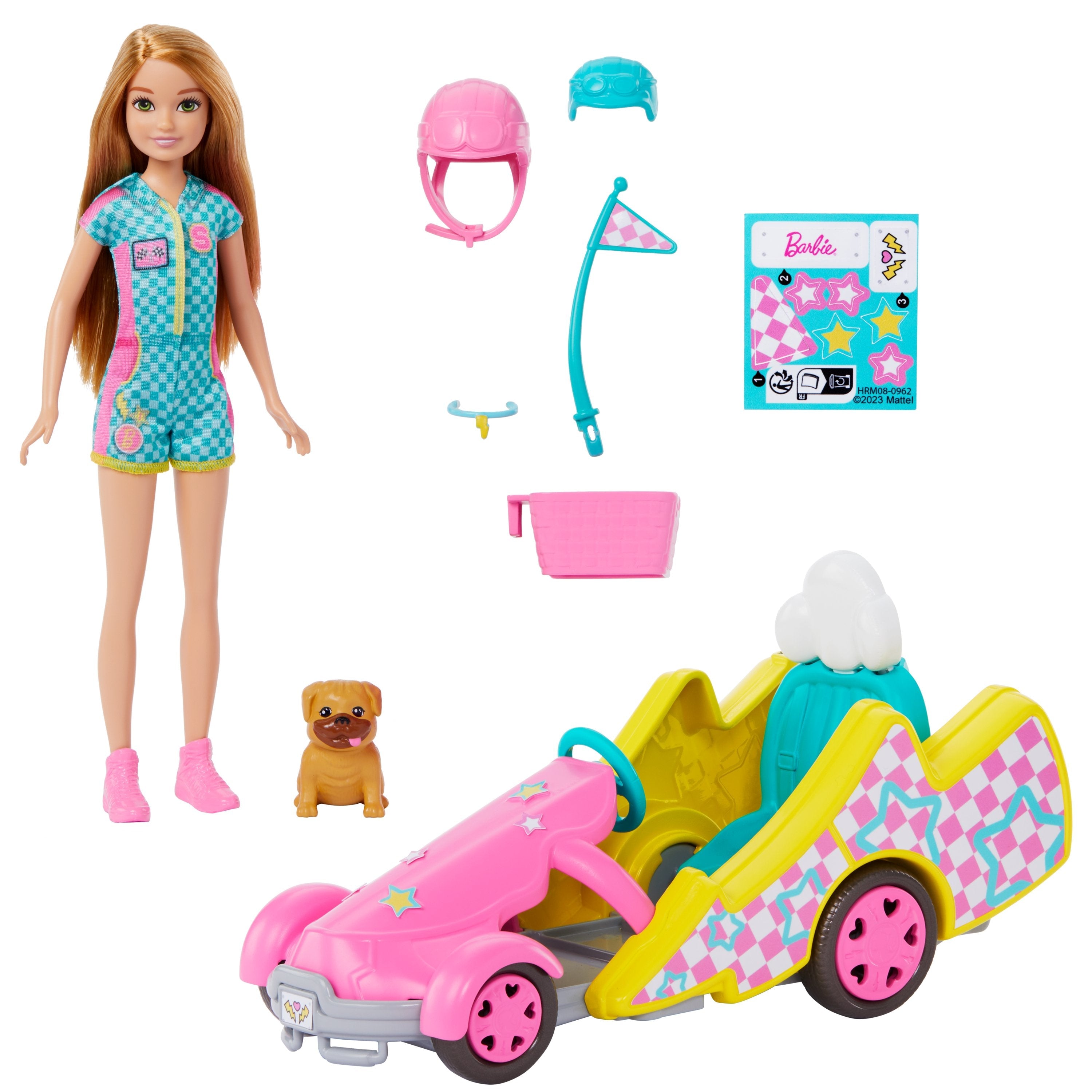 Muñeca Mattel Barbie Familia Y Amigos Stacie Go-Kart  Hrm08