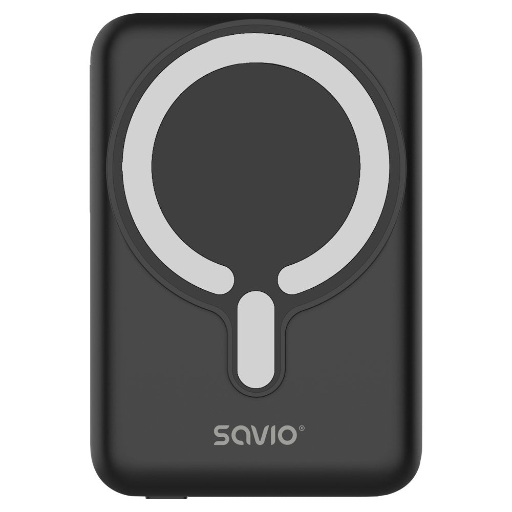 Savio Powerbank Ba-12 10000 Mah, Negro, Magnético