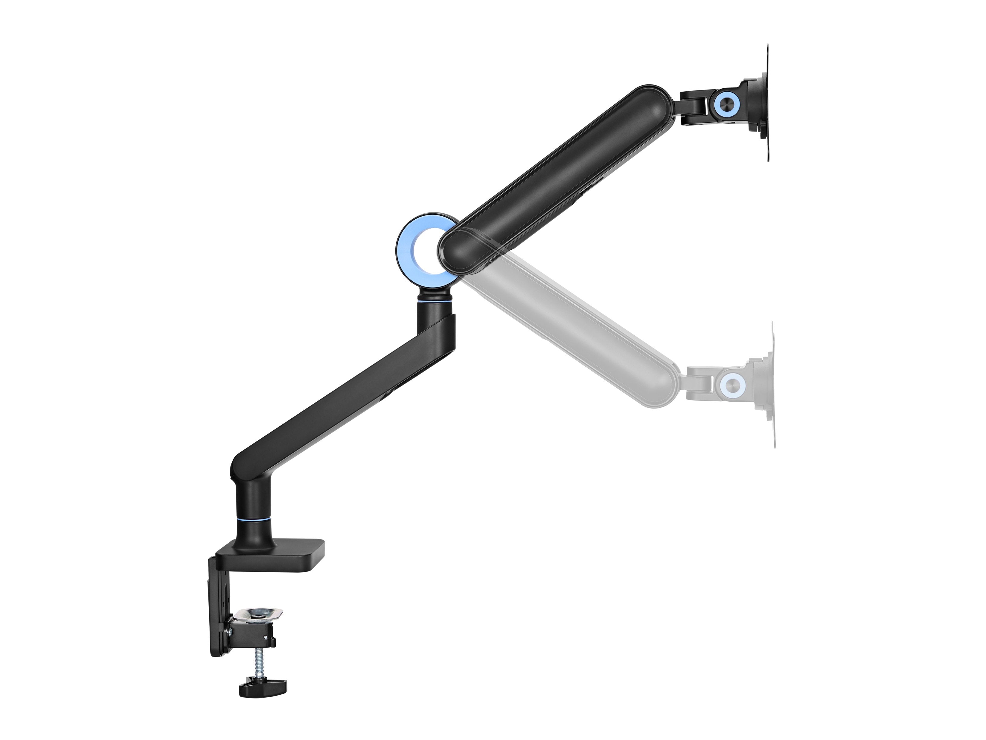 Soporte De Mesa Equip 650184 Para 1 Monitor De 17-35 Negro De Aluminio Max. 10.5kg Por Pantalla Max.Vesa 100x100  Resorte De Gas