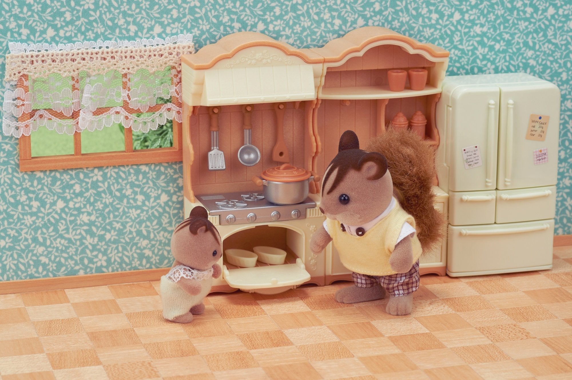 Epoch Sylvanian Families - Landhaus Cocina Con Frigorífico 5341