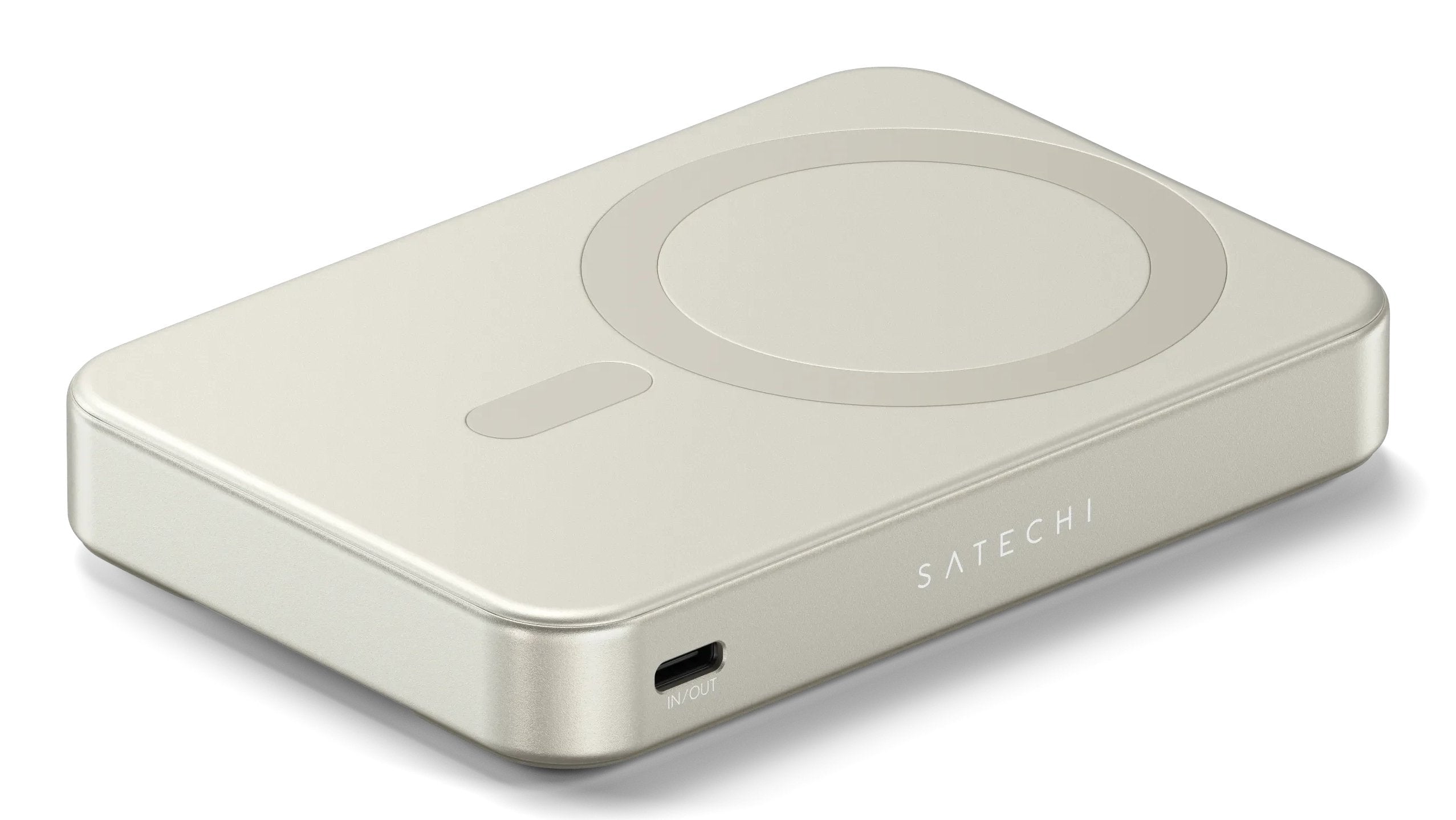 Satechi St-B10q2sw Batería Externa 10000 Mah Cargador Inalámbrico Arena