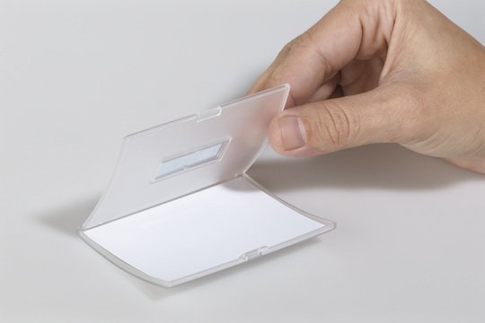 Placa De Identificación Durable Click Fold Con Clip De Combinación 40x75mm 25 Piezas