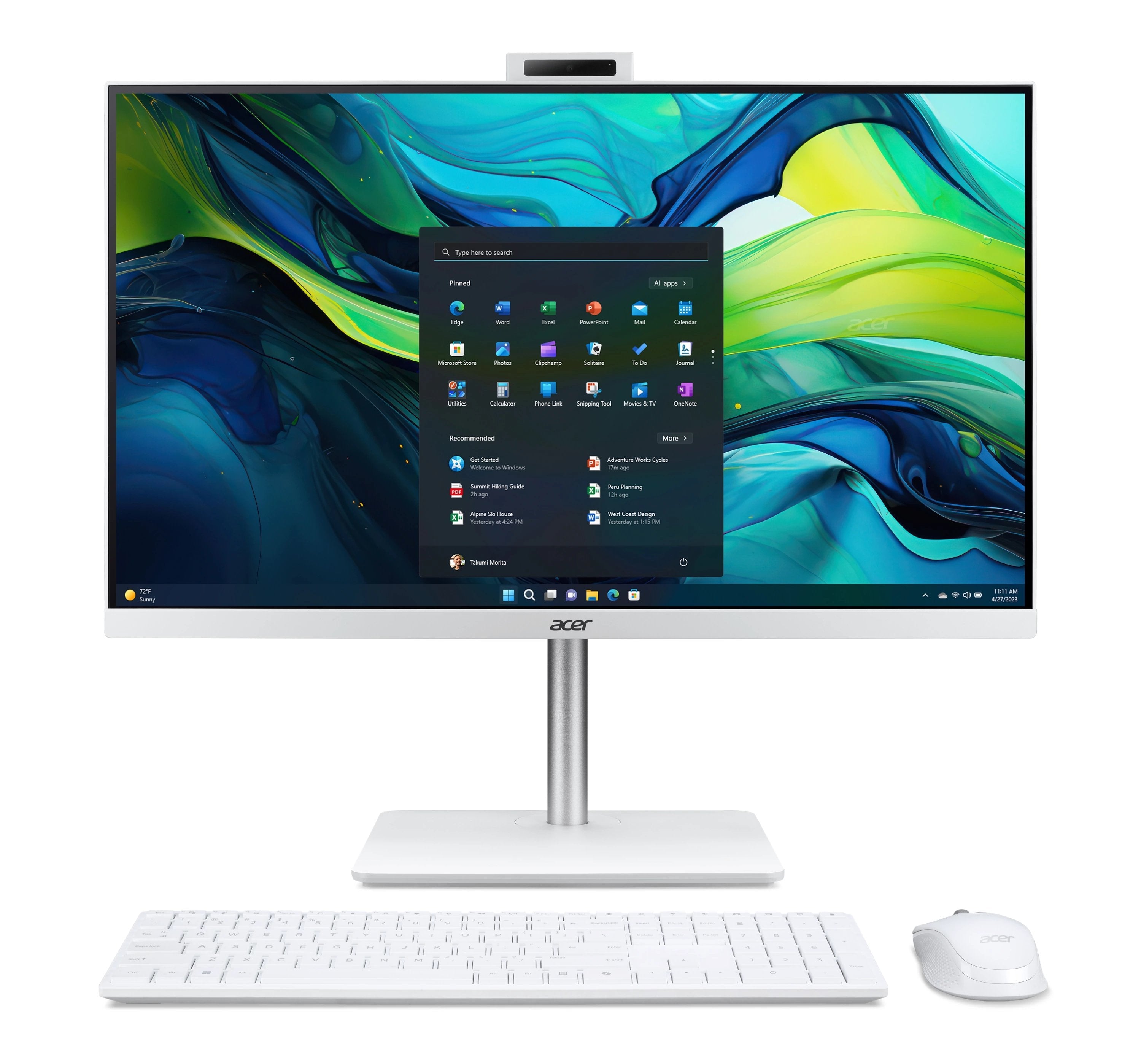 All In One Acer Aspire C27a-Grpl Intel Core 5 120u 16goddr4 1tossd Intel Uhd Gra