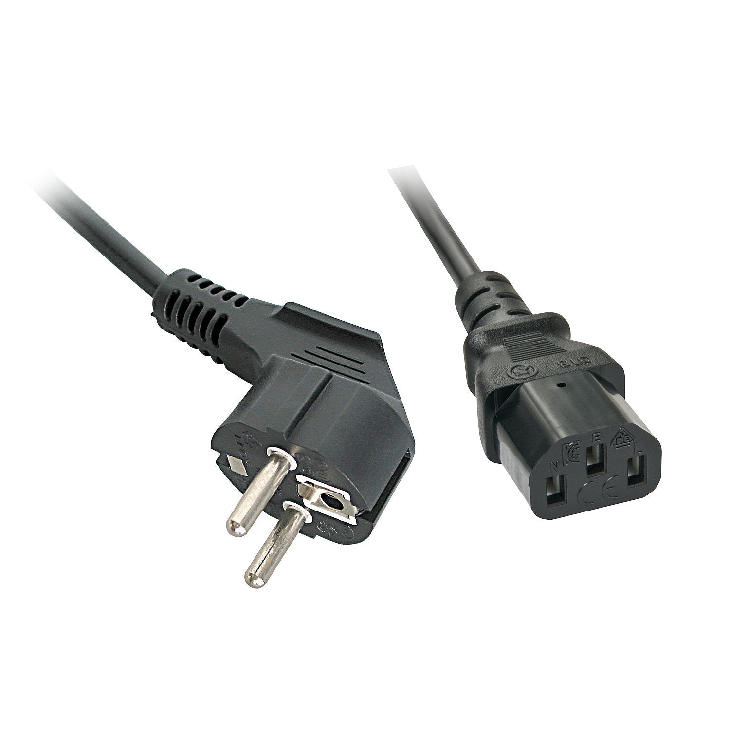 Lindy 30335 Cable De Alimentacion Negro 2 M Enchufe Tipo F C13 Acoplador