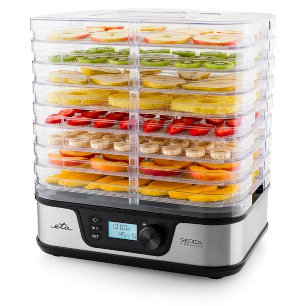 Secador De Alimentos Premium Eta Eta930190000 Secca, 380 W, Pantalla Led, Temporizador, Función De Ventilador.