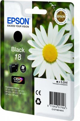 EAN 8715946517926 - Epson Daisy C13T18014010 cartucho de tinta 1 pieza(s) Original Rendimiento estándar Foto negro imagen 3