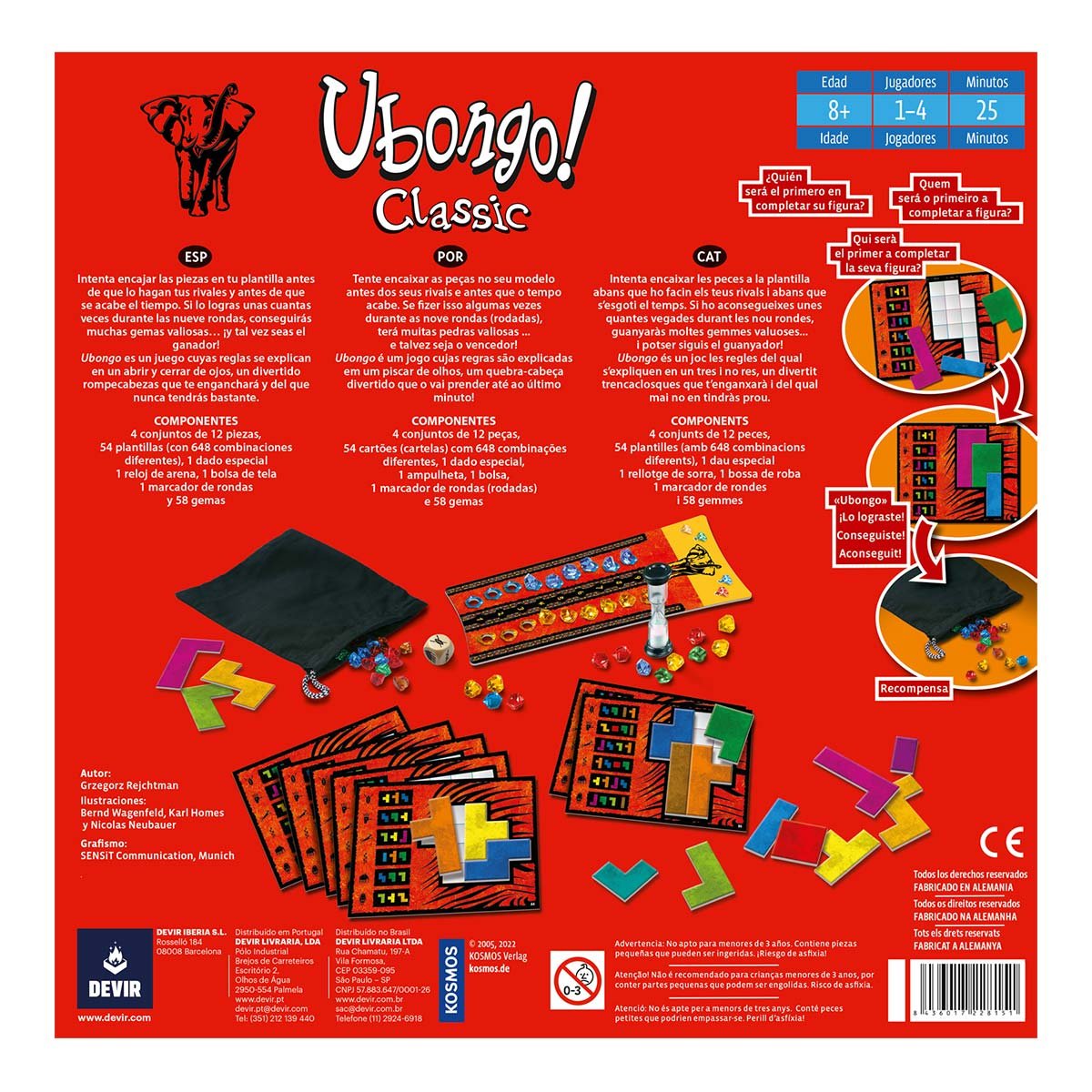 EAN 8436017228151 - Devir Ubongo 25 min Juego de mesa Rompecabezas imagen 4