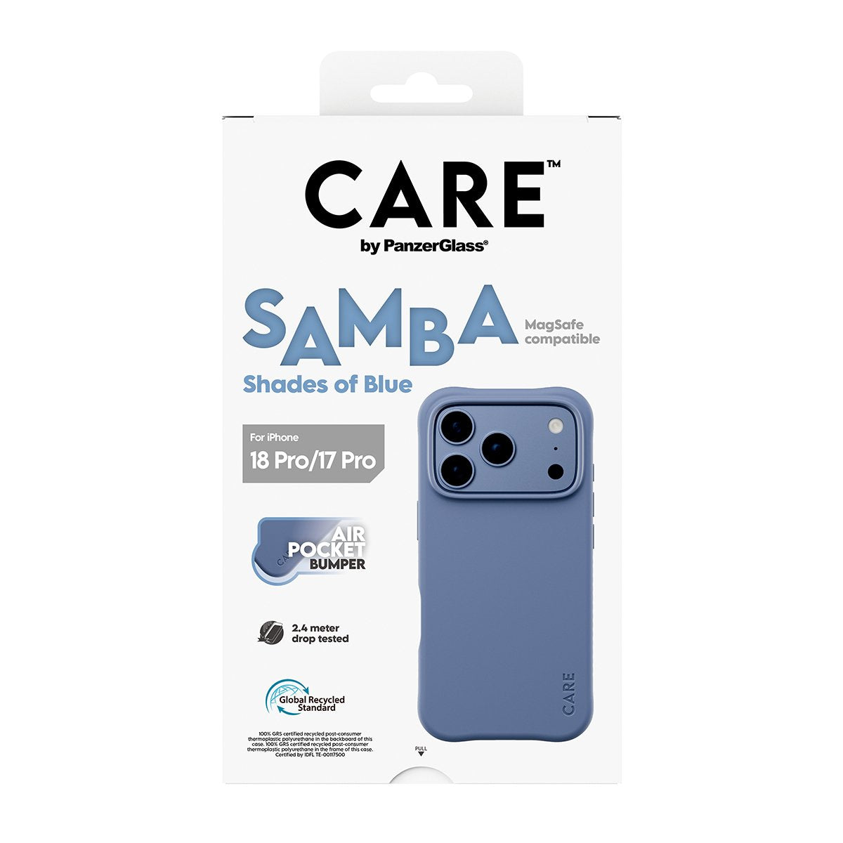 Care By Panzerglass Samba Case Ip17/18 Pro Shades Of Blue Ms