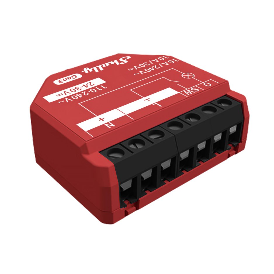 EAN 3800235261798 - Shelly 1PM Gen3 Interruptor inteligente Rojo imagen 1