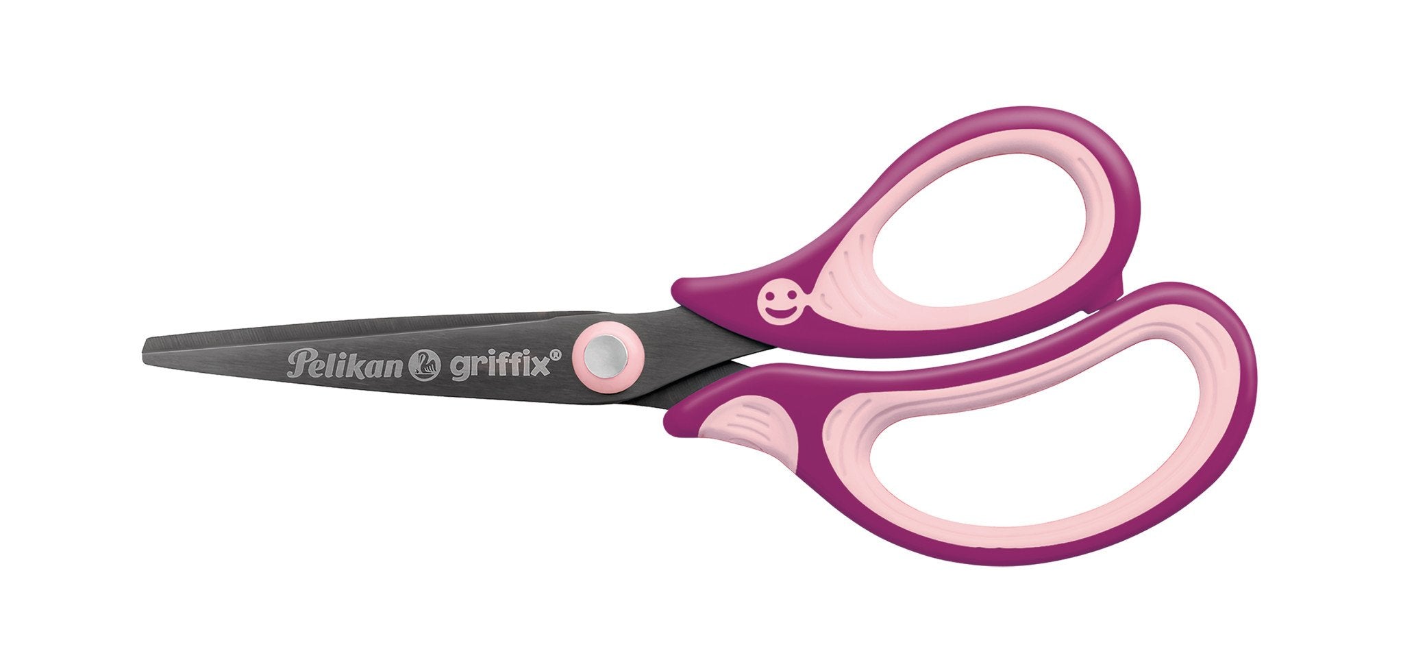 Tijera Pelikan Griffix Universal Corte Recto Rosa