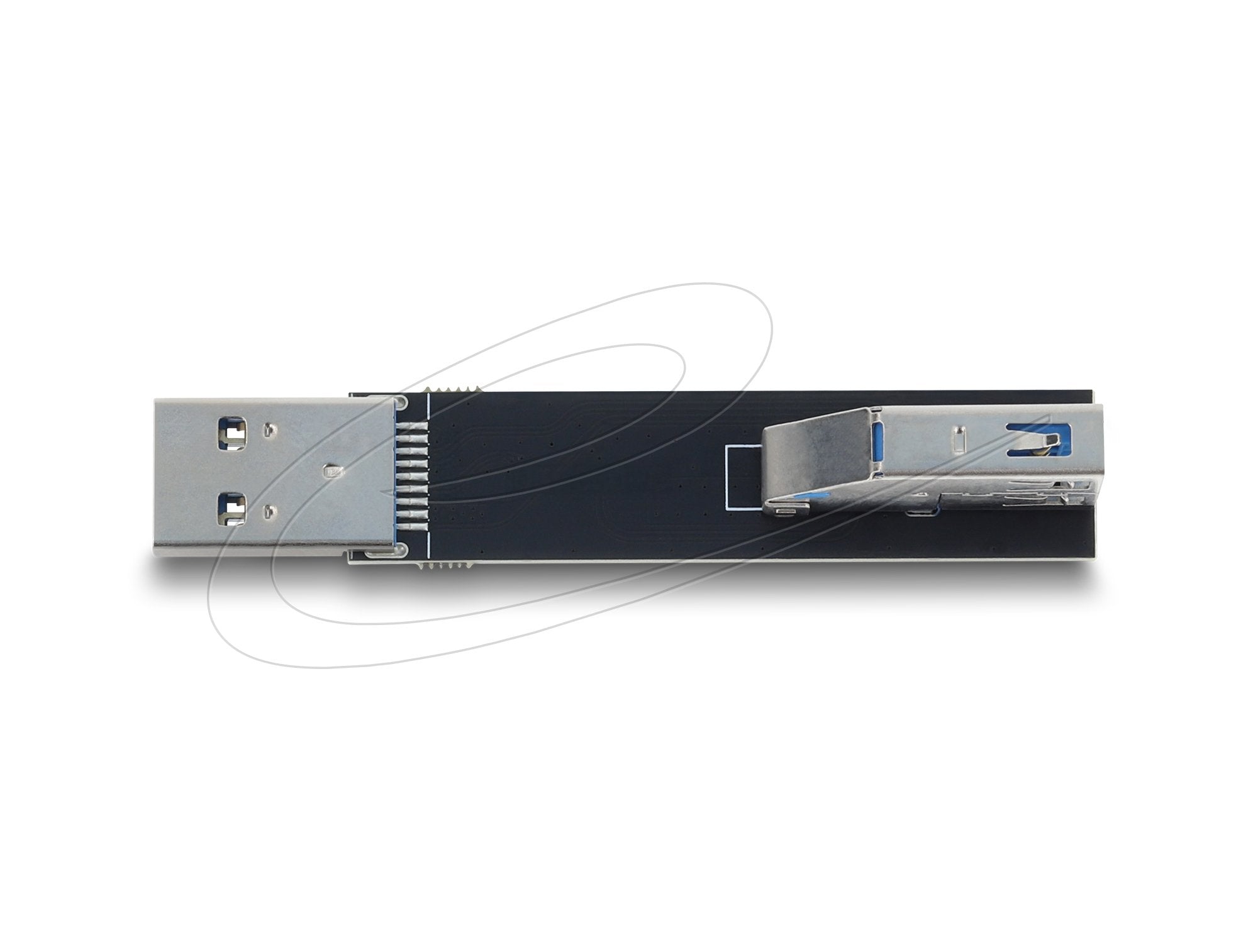 Delock Usb 10 Gbps Adapter Usb Typ-A Buchse Zu Stecker Gedreht 90° Oben