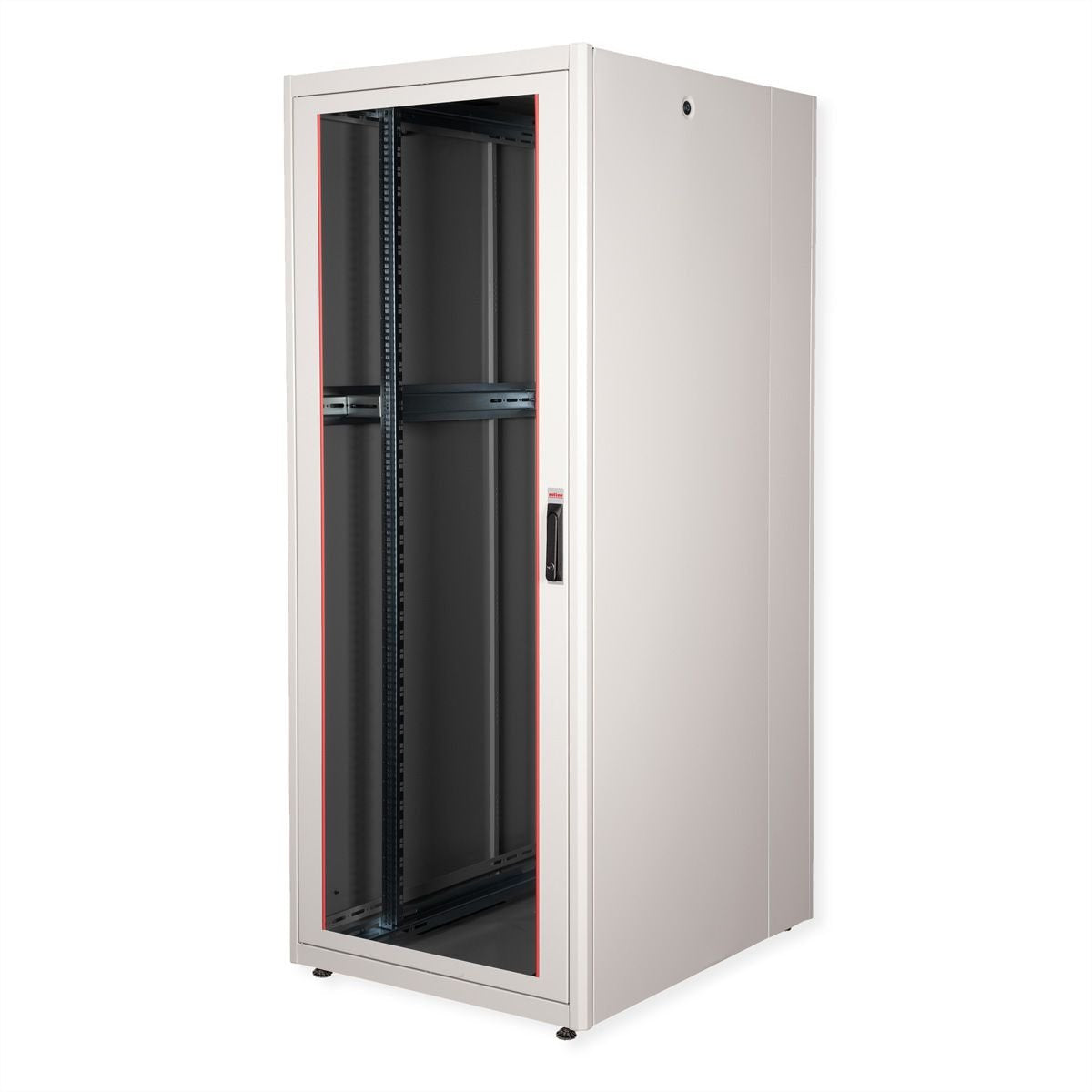 Roline 19-Zoll Netzwerkschrank Basic 42 He, 800x1000 Bxt Glastr Grau