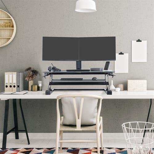 Ergotron Workfit-Tl Escritorio Convertible A Escritorio De Pie Gris Negro Base
