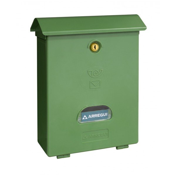 Buzón Individual Exterior, Mediano, Classic, Poliestireno, Verde, 27 X 11 X 34,6 Cm