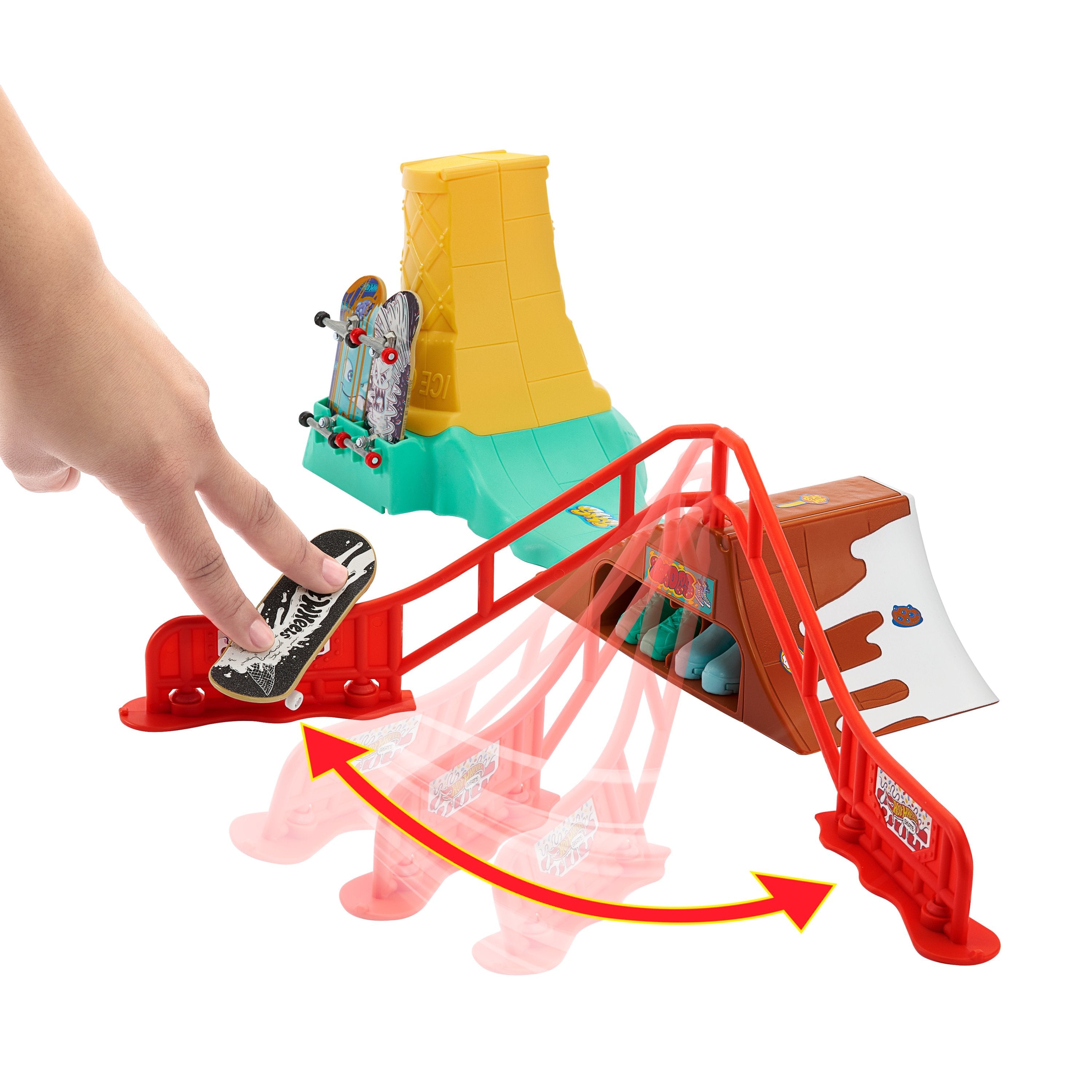 EAN 0194735232444 - Hot Wheels HXK91 juego y juguete de habilidad/activo Monopatín de dedos imagen 6