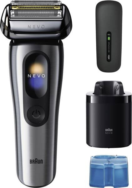 Braun Nevo 17000cc, Folienschaber, Plata, Acero, Teclas, Batería, 60 Min