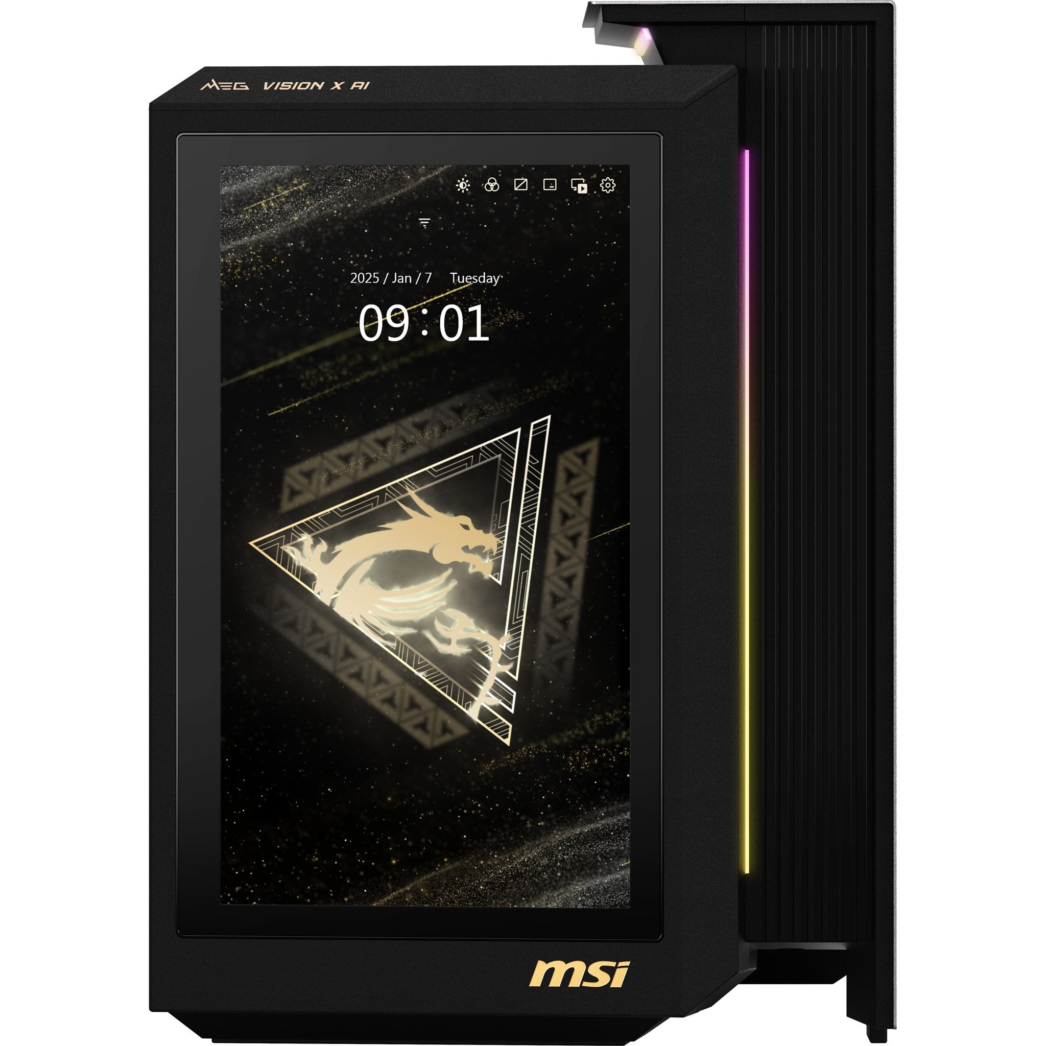 EAN 4711377288750 - MSI MEG Vision X AI 2NVV7-004EU Intel Core Ultra 7 265K 32 GB DDR5-SDRAM 2 TB SSD NVIDIA GeForce RTX 5080 imagen 1