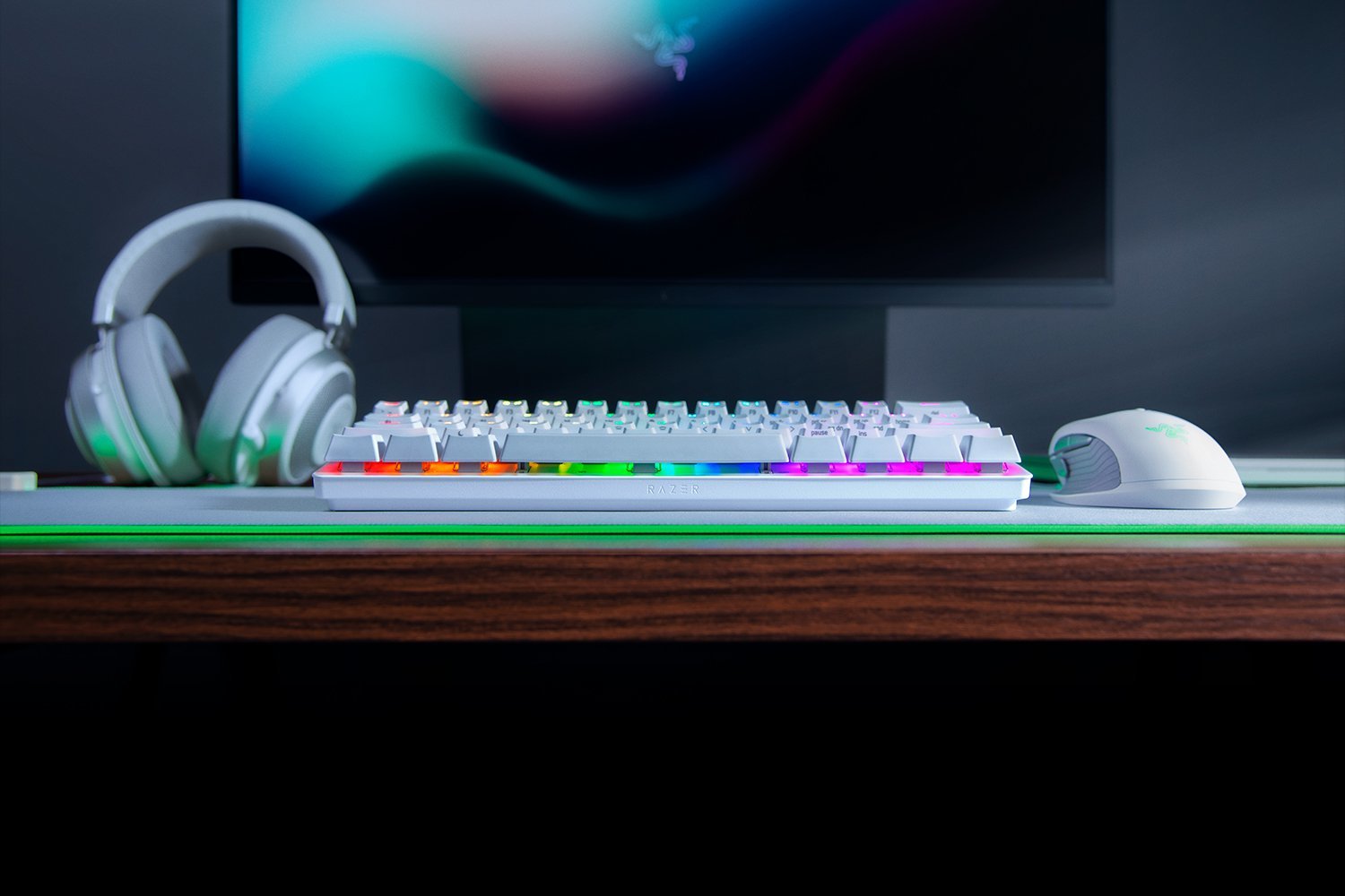 EAN 8886419349457 - Razer Huntsman Mini teclado Juego USB QWERTY Inglés Blanco imagen 3