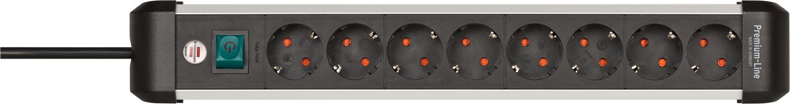 Brennenstuhl Premium-Alu-Line Regleta 8 Tomas 3m H05vv-F 3g1,5