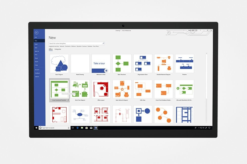 Microsoft Visio Professional 2021 1 Licencia(S), Software 1 Licencia(S), Inglés