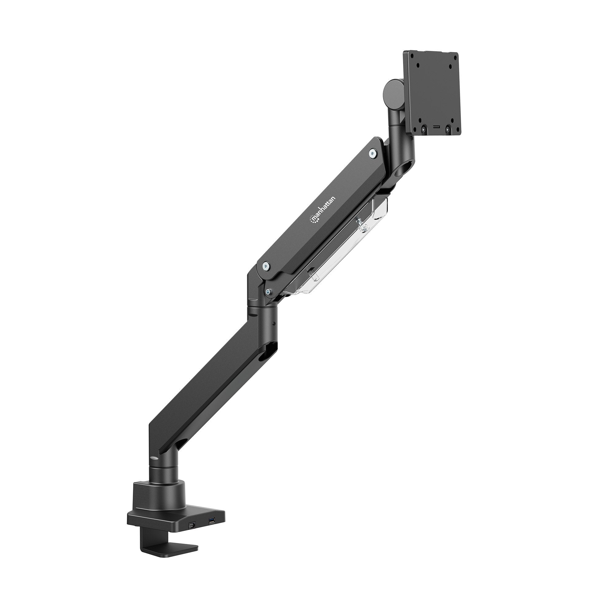 Soporte Manhattan 462594 Para Monitor  (57") Escritorio Negro