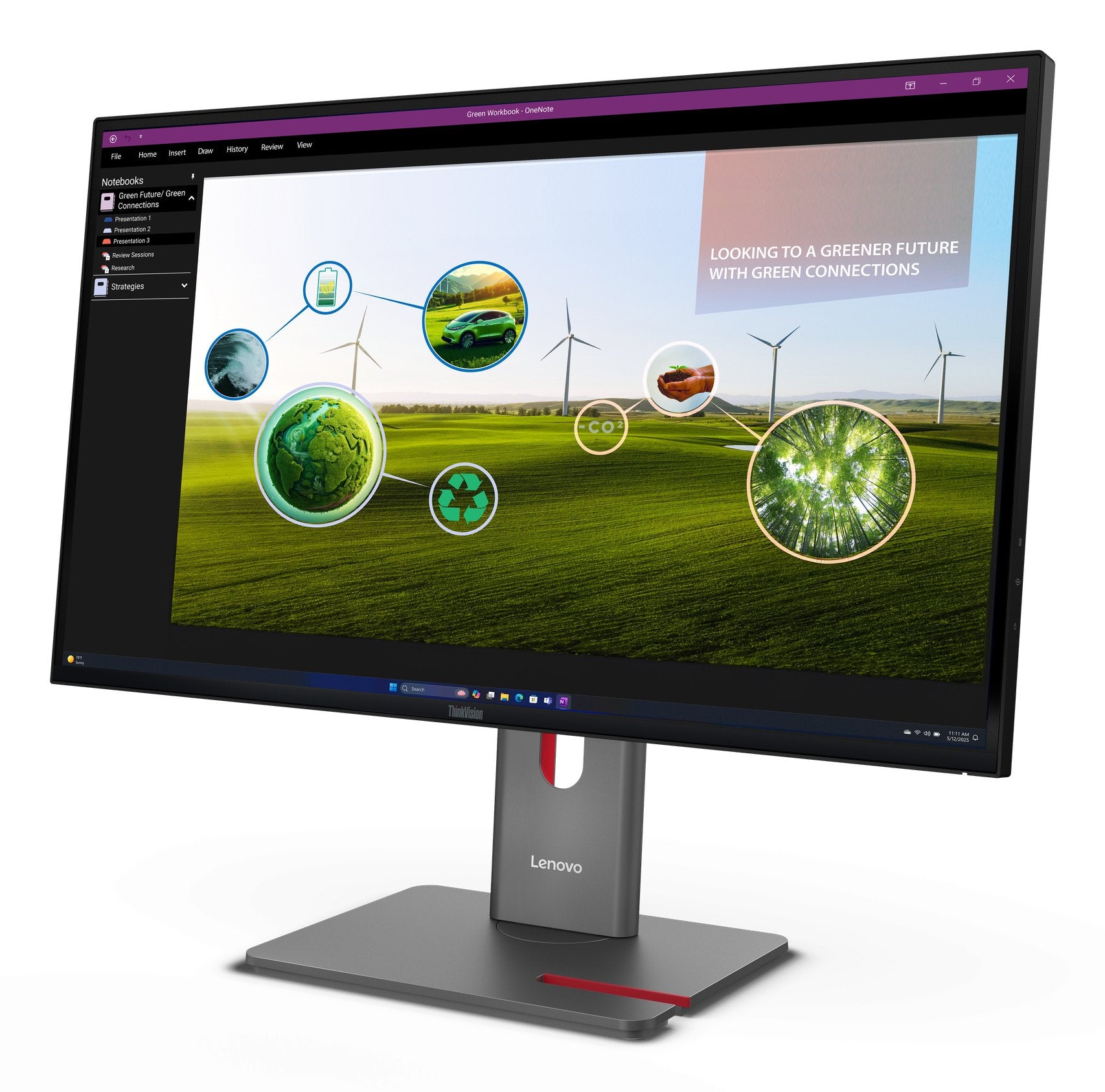 EAN 0198156226167 - Lenovo ThinkVision P27Q-40 pantalla para PC 68,6 cm (27") 2560 x 1440 Pixeles Quad HD LED Negro imagen 4