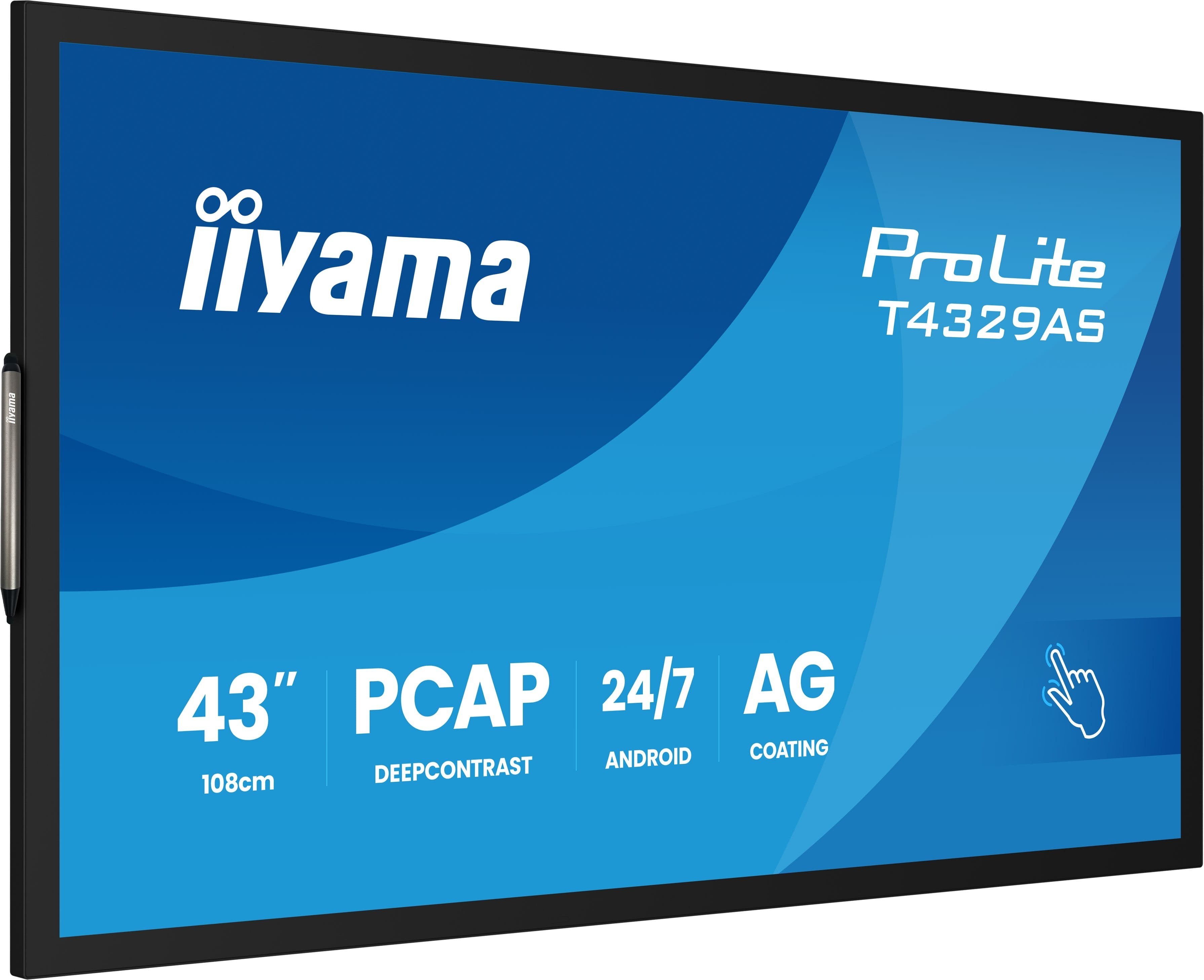 EAN 4948570125579 - iiyama T4329AS-B1AG pantalla para PC 108 cm (42.5") 3840 x 2160 Pixeles 4K Ultra HD LED Pantalla táctil N imagen 7