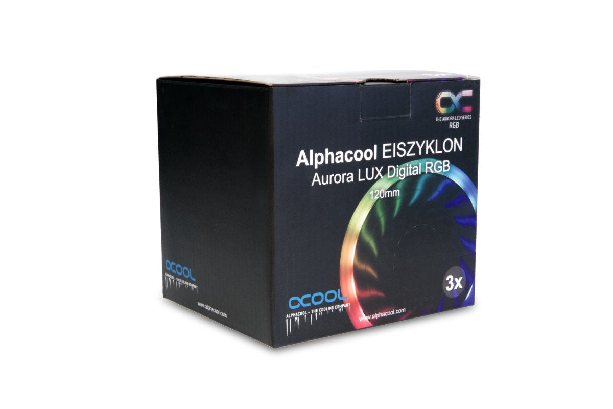 Alphacool Aurora Lux Digital Rgb - Kit De 3 Ventilador 120x120x25mm 24804