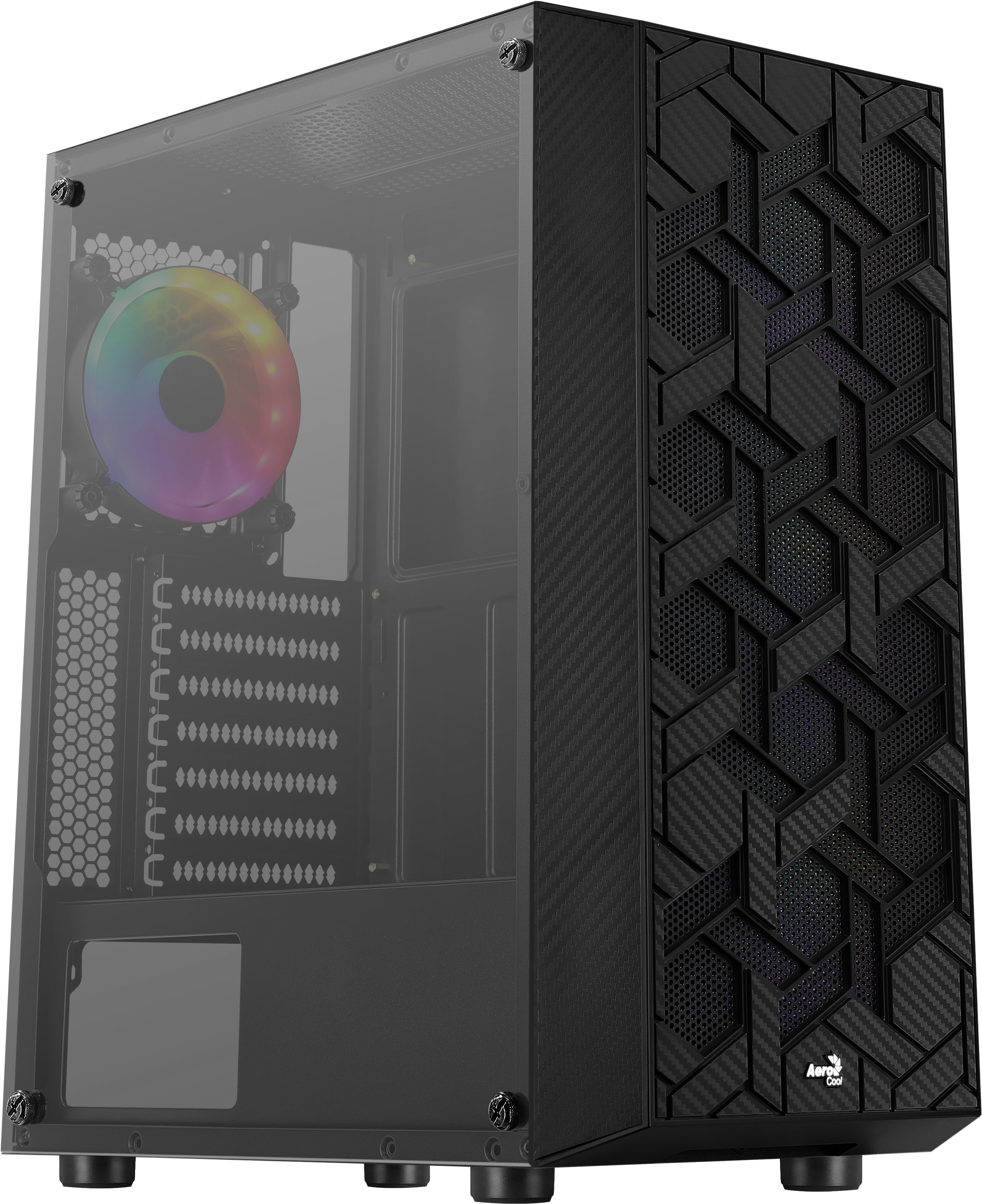 Caja Gaming Semitorre Aerocool Hivebk