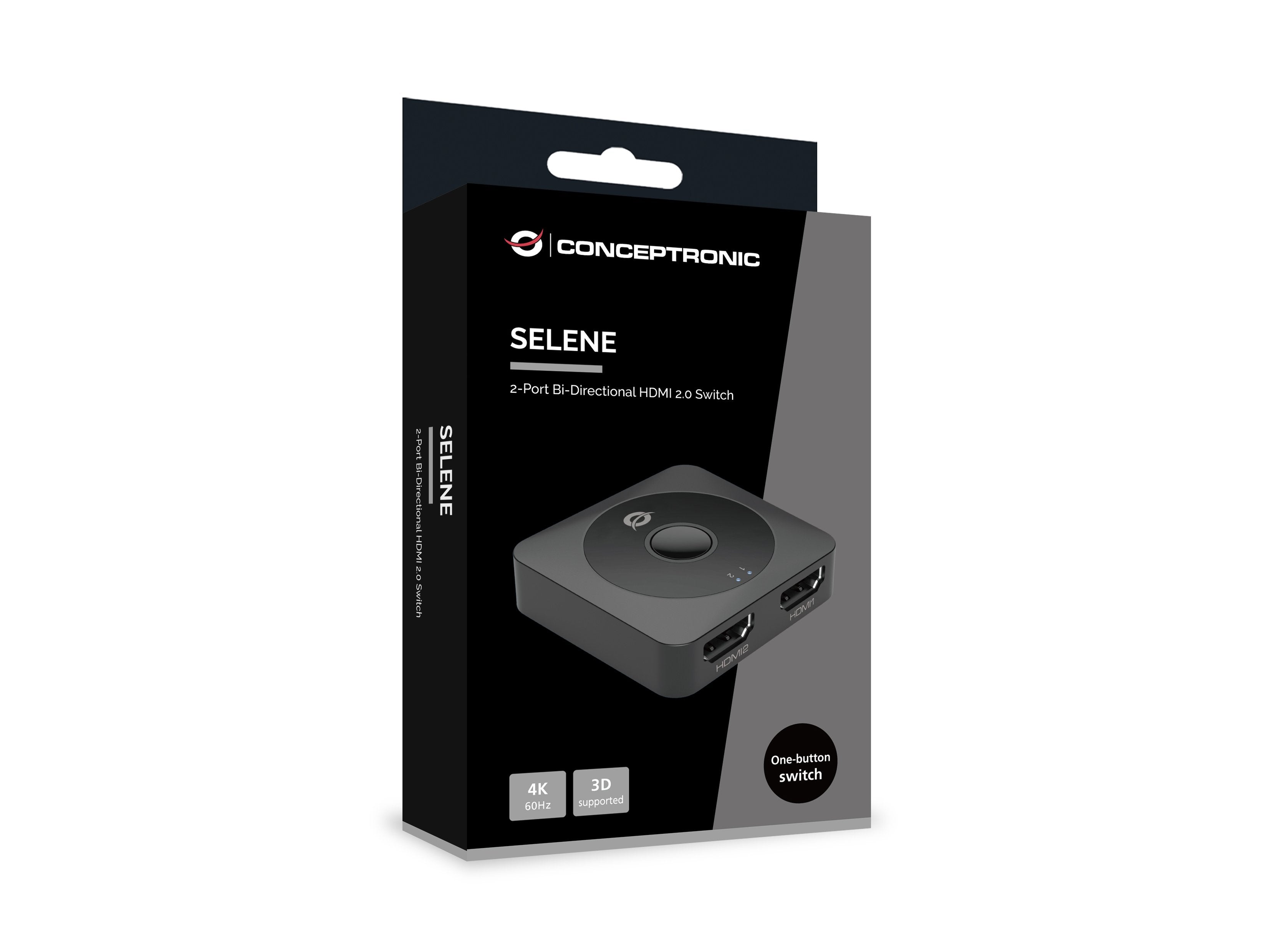 Switch Hdmi 2.0 Conceptronic Bidireccional 2x1 4k 60hz