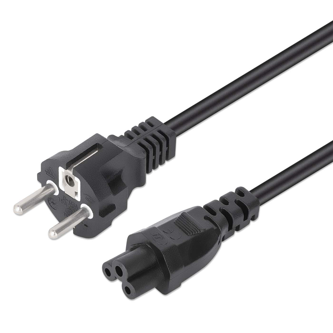 Manhattan Cable De Alimentacion C5 A Schutzkontakt 1m Negro