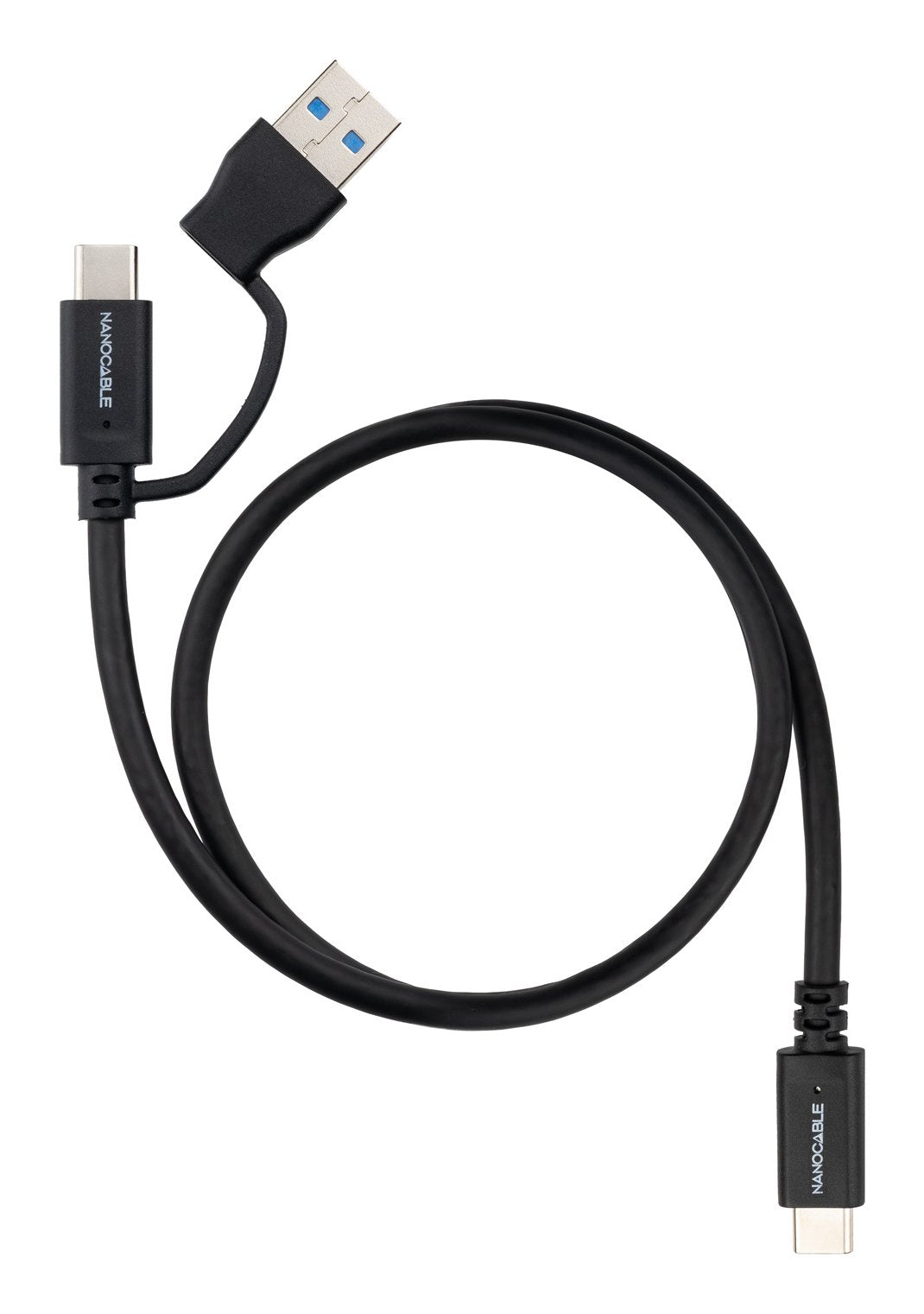 Cable Usb-C+Usb-A/M-Usb-C/M 3.2 Gen2  60w 4k 0.5m