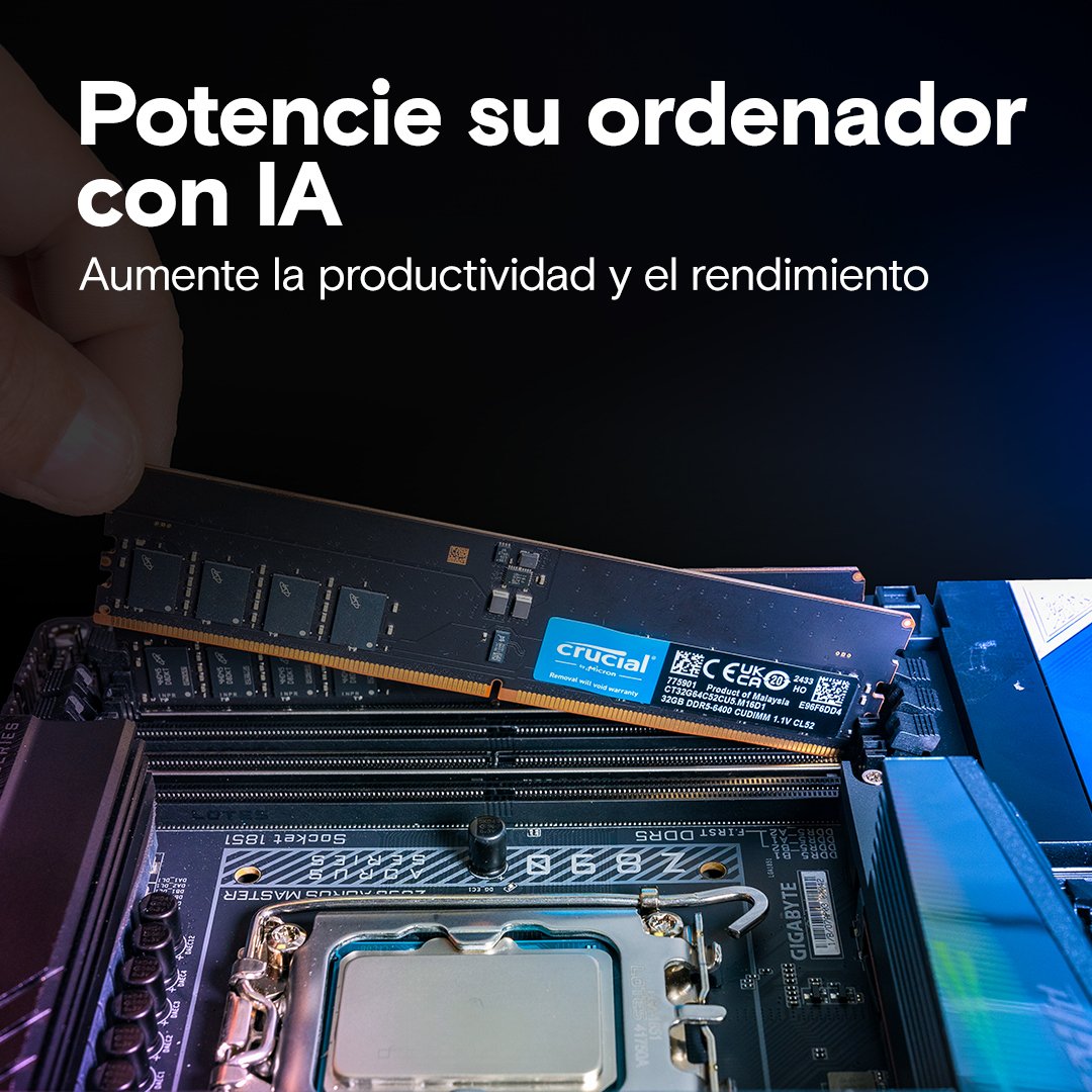EAN 0649528941206 - Crucial CT2K16G64C52CU5 módulo de memoria 32 GB 2 x 16 GB DDR5 6400 MT/s imagen 6