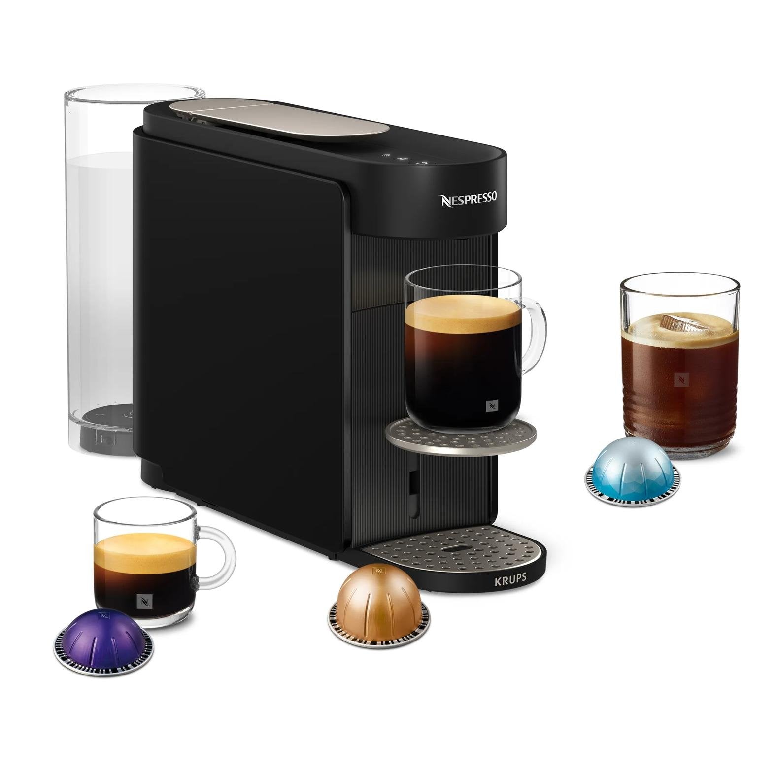 Nespresso Xn 9408 Vertuo Up Schwarz                 By Krups