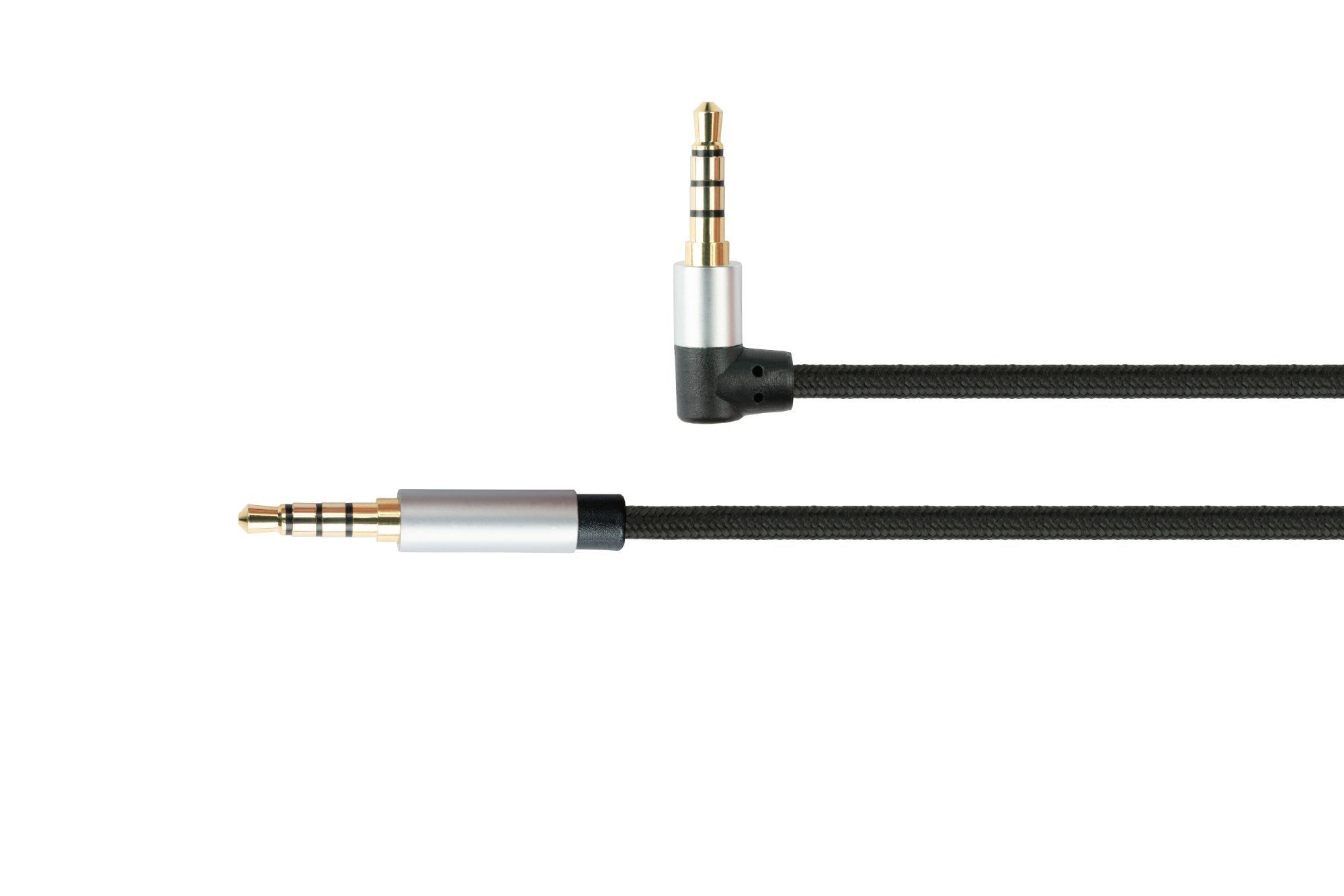 Python Audiocable 4-Pol. Klinkenm. Eins. Gew. Negro 0,5m