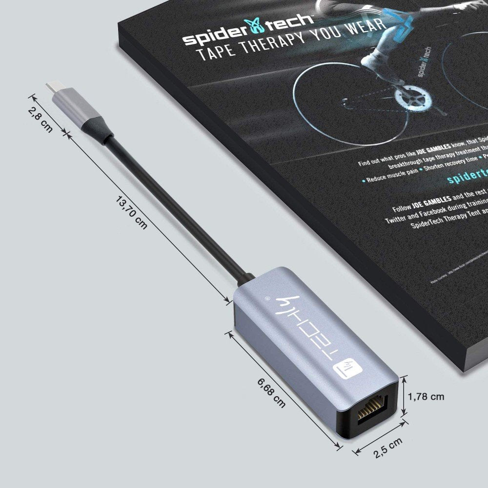 Techly Usb 3.1 Typ C A Rj45 Adaptador