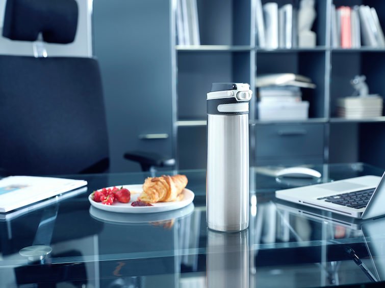 Leifheit 03272 Taza De Viaje 600 Ml Plata Acero Inoxidable