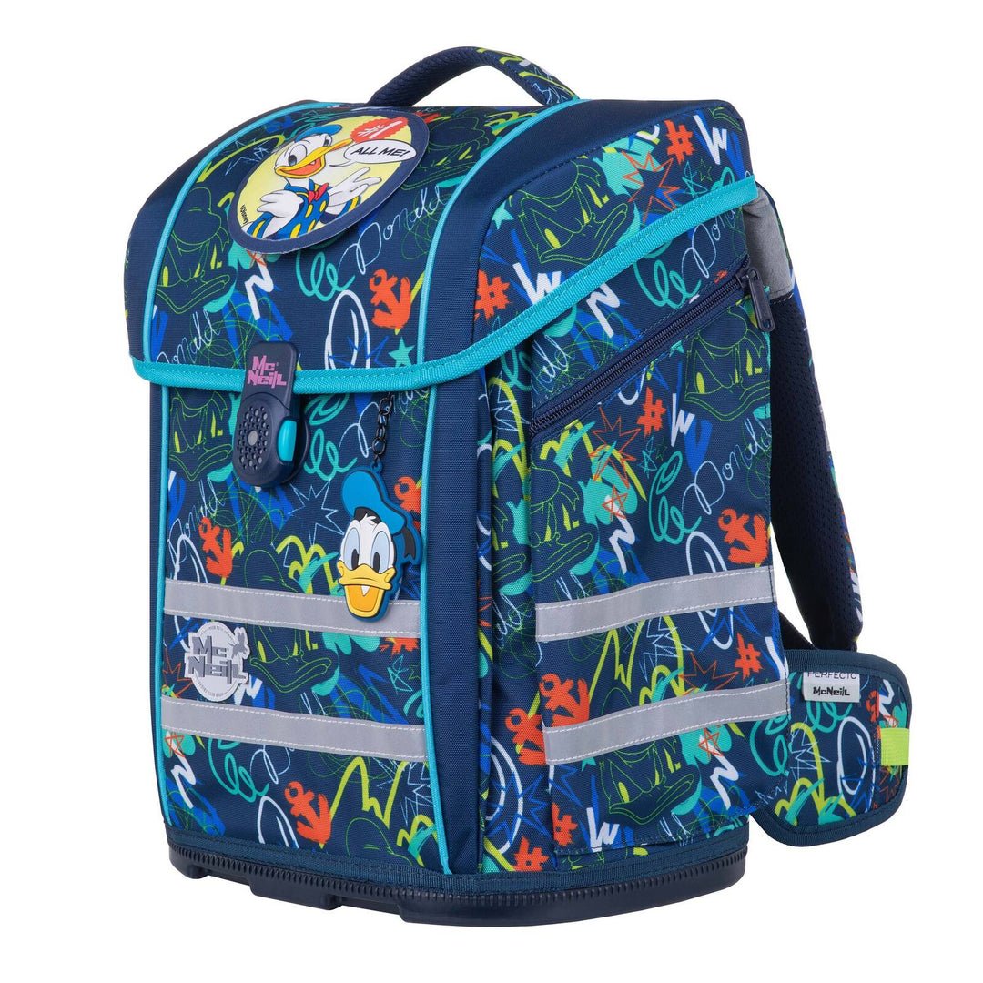 Mcneill Juego De Mochila Escolar Perfecto 5tlg. Donald Duck